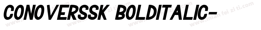 ConoverSSK BoldItalic字体转换
